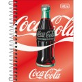 Foto ilustrativa Caderneta Espiral Capa Dura 1/8 Coca-Cola 80 Folhas