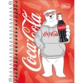 Foto ilustrativa Caderneta Espiral Capa Dura 1/8 Coca-Cola 80 Folhas