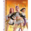 Foto ilustrativa Caderneta Espiral Capa Dura 1/8 Guerreiras do KPop 80 Folhas