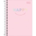 Foto ilustrativa Caderneta Espiral Capa Dura 1/8 Happy 80 Folhas