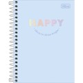 Foto ilustrativa Caderneta Espiral Capa Dura 1/8 Happy 80 Folhas