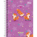 Foto ilustrativa Caderneta Espiral Capa Dura 1/8 Holly 80 Folhas