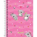 Foto ilustrativa Caderneta Espiral Capa Dura 1/8 Holly 80 Folhas
