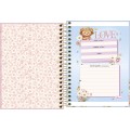 Foto ilustrativa Caderneta Espiral Capa Dura 1/8 Love Bears 80 Folhas