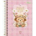 Foto ilustrativa Caderneta Espiral Capa Dura 1/8 Love Bears 80 Folhas
