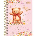 Foto ilustrativa Caderneta Espiral Capa Dura 1/8 Love Bears 80 Folhas