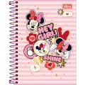 Foto ilustrativa Caderneta Espiral Capa Dura 1/8 Minnie 80 Folhas