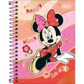 Foto ilustrativa Caderneta Espiral Capa Dura 1/8 Minnie 80 Folhas