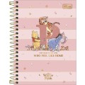 Foto ilustrativa Caderneta Espiral Capa Dura 1/8 Pooh 80 Folhas