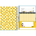 Foto ilustrativa Caderneta Espiral Capa Dura 1/8 Snoopy 80 Folhas