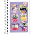 Foto ilustrativa Caderneta Espiral Capa Flexível 1/8 D+ 96 Folhas