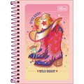 Foto ilustrativa Caderneta Espiral Capa Flexível 1/8 West Girl  48 Folhas