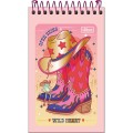 Foto ilustrativa Caderneta Espiral Capa Flexível West Girl 60 Folhas
