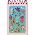 Foto ilustrativa Caderneta Espiral Capa Flexível West Girl 60 Folhas