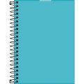 Foto ilustrativa Caderneta Espiral Capa Plástica 1/8 sem Pauta Neon Azul 80 Folhas