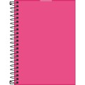 Foto ilustrativa Caderneta Espiral Capa Plástica 1/8 sem Pauta Neon Pink 80 Folhas