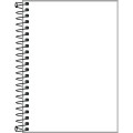 Foto ilustrativa Caderneta sem Pauta Espiral Capa Plástica 1/8 Neon Branca 80 Folhas