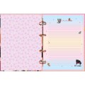 Foto ilustrativa Caderno Argolado Cartonado Colegial Purrfect Cats 80 Folhas