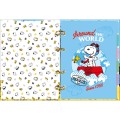 Foto ilustrativa Caderno Argolado Cartonado Colegial Snoopy 80 Folhas
