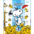Foto ilustrativa Caderno Argolado Cartonado Colegial Snoopy 80 Folhas