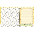 Foto ilustrativa Caderno Argolado Cartonado Universitário com Elástico Snoopy 48 Folhas