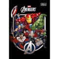Foto ilustrativa Caderno Brochura Capa Dura 1/4 Avengers 80 Folhas