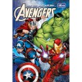 Foto ilustrativa Caderno Brochura Capa Dura 1/4 Avengers 80 Folhas