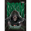 Foto ilustrativa Caderno Brochura Capa Dura 1/4 Avengers Doomsday 80 Folhas