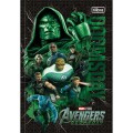 Foto ilustrativa Caderno Brochura Capa Dura 1/4 Avengers Doomsday 80 Folhas