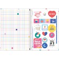 Foto ilustrativa Caderno Brochura Capa Dura 1/4 Be Nice 80 Folhas