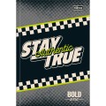 Foto ilustrativa Caderno Brochura Capa Dura 1/4 Bold One Masculino 80 Folhas