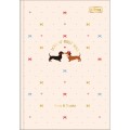 Foto ilustrativa Caderno Brochura Capa Dura 1/4 Brownie 80 Folhas