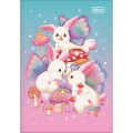 Foto ilustrativa Caderno Brochura Capa Dura 1/4 Bunnyfly 80 Folhas