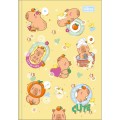 Foto ilustrativa Caderno Brochura Capa Dura 1/4 Capyclub 80 folhas