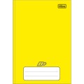 Foto ilustrativa Caderno Brochura Capa Dura 1/4 D+ Amarelo 96 Folhas