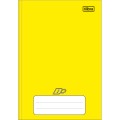 Foto ilustrativa Caderno Brochura Capa Dura 1/4 D+ Amarelo 96 Folhas