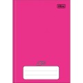 Foto ilustrativa Caderno Brochura Capa Dura 1/4 D+ Rosa 96 Folhas