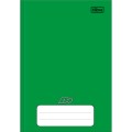 Foto ilustrativa Caderno Brochura Capa Dura 1/4 D+ Verde 96 Folhas
