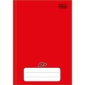 Foto ilustrativa Caderno Brochura Capa Dura 1/4 D+ Vermelho 96 Folhas