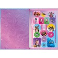Foto ilustrativa Caderno Brochura Capa Dura 1/4 Guerreiras do KPop 80 Folhas