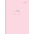 Foto ilustrativa Caderno Brochura Capa Dura 1/4 Happy 80 Folhas
