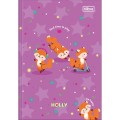 Foto ilustrativa Caderno Brochura Capa Dura 1/4 Holly 80 Folhas