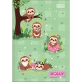 Foto ilustrativa Caderno Brochura Capa Dura 1/4 Holly 80 Folhas