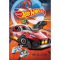 Foto ilustrativa Caderno Brochura Capa Dura 1/4 Hot Wheels 48 Folhas