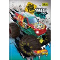 Foto ilustrativa Caderno Brochura Capa Dura 1/4 Hot Wheels 80 Folhas
