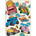 Foto ilustrativa Caderno Brochura Capa Dura 1/4 Hot Wheels Let's Race 80 Folhas