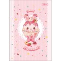 Foto ilustrativa Caderno Brochura Capa Dura 1/4 Ice Cute 80 Folhas