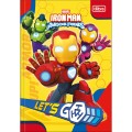 Foto ilustrativa Caderno Brochura Capa Dura 1/4 Iron Man 80 Folhas