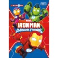 Foto ilustrativa Caderno Brochura Capa Dura 1/4 Iron Man 80 Folhas