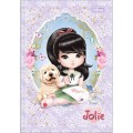 Foto ilustrativa Caderno Brochura Capa Dura 1/4 Jolie 80 Folhas